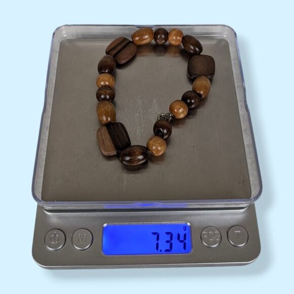 (2/$20) Vintage Wood Beaded Bracelet - Picture 5 of 5